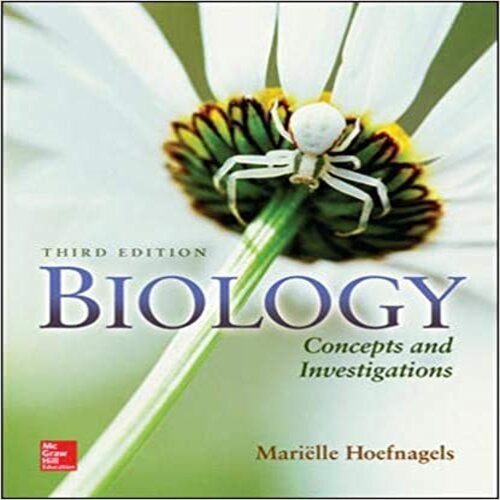 Test Bank for Biology Concepts and Investigations 3rd Edition by Hoefnagels ISBN 0073525545 9780073525549