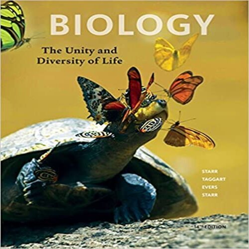 Test Bank for Biology The Unity and Diversity of Life 14th Edition by Starr Taggart and Evers ISBN 1305073959 9781305073951