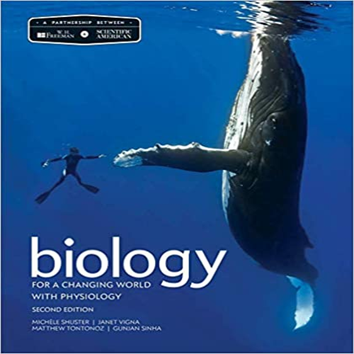 Test Bank for Scientific American Biology for a Changing World with Core Physiology 2nd Edition Shuster Vigna Tontonoz Sinha 146415113X 9781464151132