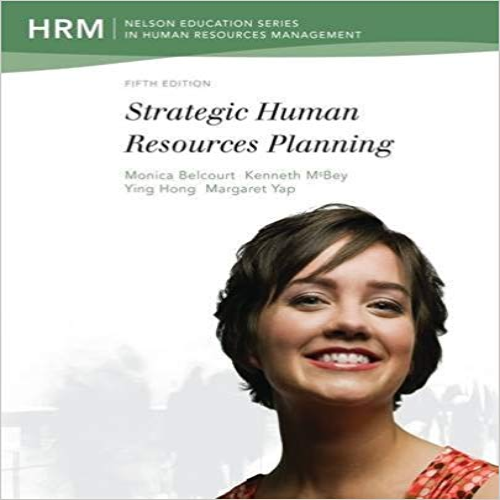 Test Bank for Strategic Human Resources Planning 5th Edition Belcourt McBey Hong Yap 8131527808 9788131527801