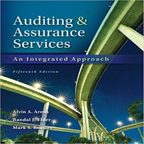 Test Bank for Auditing and Assurance Services 15th Edition Arens Elder Beasley 0133480348 9780133480344