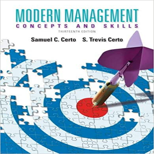 Test Bank for Modern Management 13th Edition Certo 0133059928 9780133059922