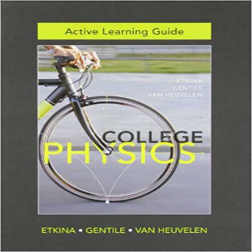 Solution Manual for Active Learning Guide 1st Edition Heuvelen Gentile Heuvelen 032186445X 9780321864451