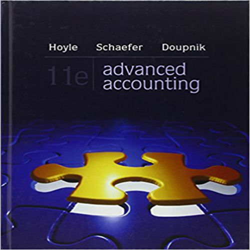 Solution Manual for Advanced Accounting 11th Edition Hoyle Schaefer Doupnik 0078025400 9780078025402