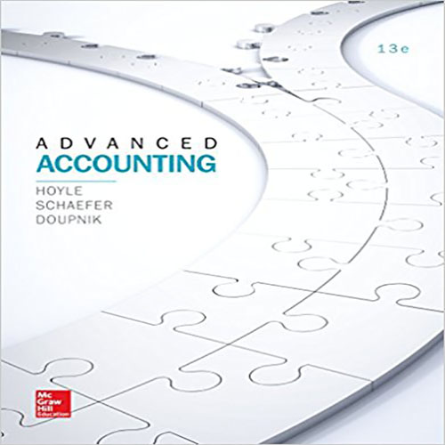 Solution Manual for Advanced Accounting 13th Edition Hoyle Schaefer Doupnik 1259444953 9781259444951