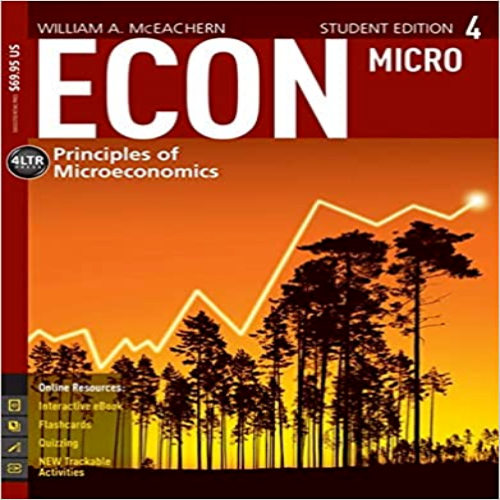 Solution Manual for ECON Microeconomics 4 4th Edition by McEachern ISBN 1285423542 9781285423548