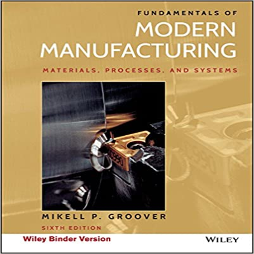 Solution Manual for Fundamentals of Modern Manufacturing 6th Edition by Groover ISBN 1119128692 9781119128694