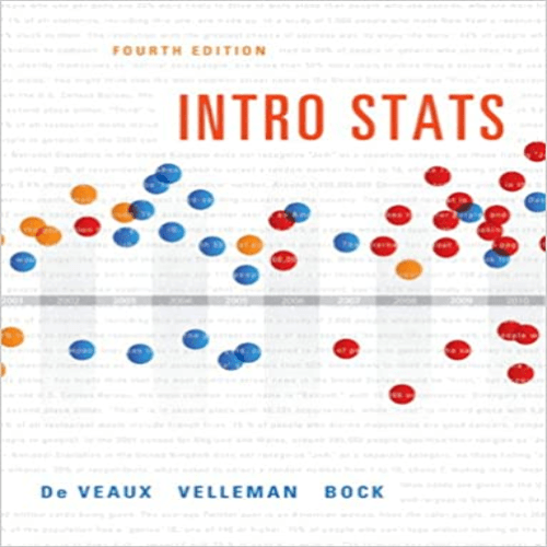Solution Manual for Intro Stats 4th Edition Veaux Velleman Bock 0321825276 9780321825278