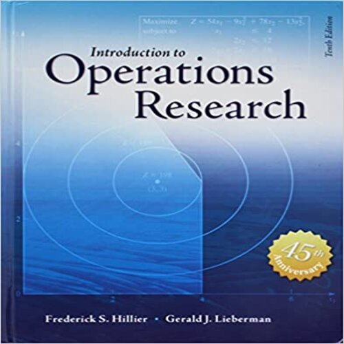 Solution Manual for Introduction to Operations Research 10th edition Hillier 0073523453 9780073523453