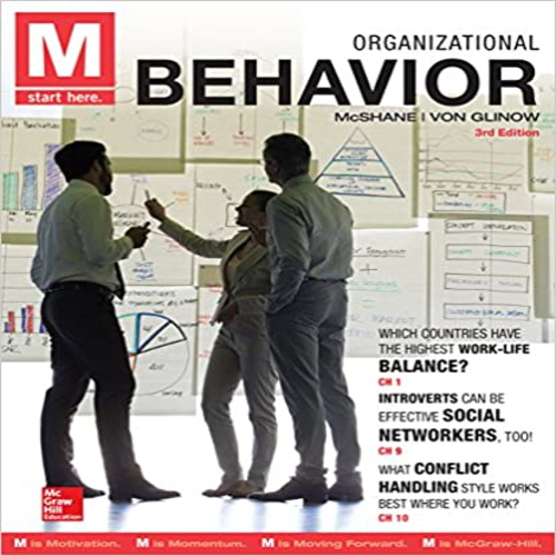 Solution Manual for M Organizational Behavior 3rd Edition McShane Glinow 0077720601 9780077720605