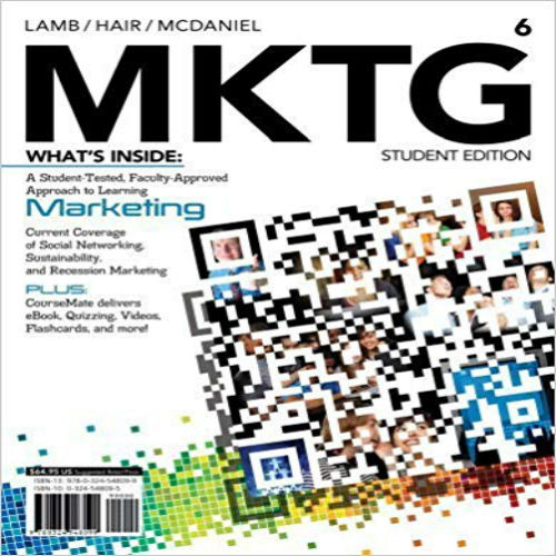 Solution Manual for MKTG 6th Edition Lamb Hair McDaniel 1133190111 9781133190110
