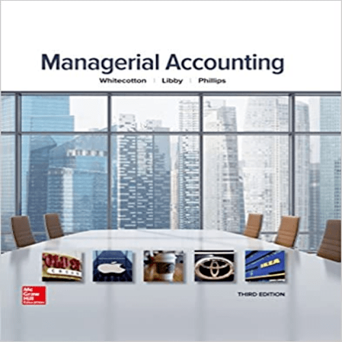 Solution Manual for Managerial Accounting 3rd Edition Whitecotton Libby Phillips 0077826485 9780077826482