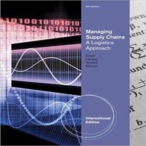 Solution Manual for Managing Supply Chains A Logistics Approach International Edition 9th Edition Coyle Langley Gibson Novack 111153392X 9781111533922