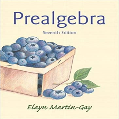 Solution Manual for Prealgebra 7th Edition Elayn Martin Gay 0321955048 9780321955043