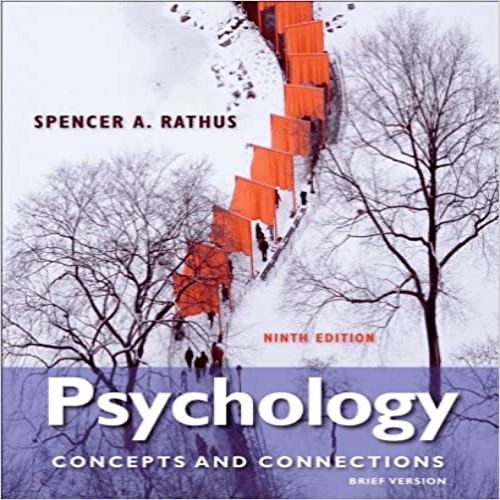 Solution Manual for Psychology Concepts and Connections 9th Edition Rathus 1133049540 9781133049548