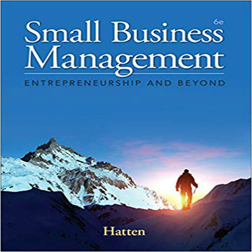  Solution Manual for Small Business Management Entrepreneurship and Beyond 6th Edition Hatten 128586638X 9781285866383