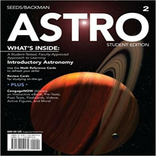 Test Bank for ASTRO2 2nd Edition Seeds Backman 1133950132 9781133950134