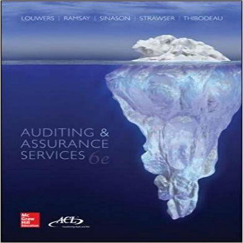 Test Bank for Auditing and Assurance Services 6th Edition Louwers 0077862341 9780077862343
