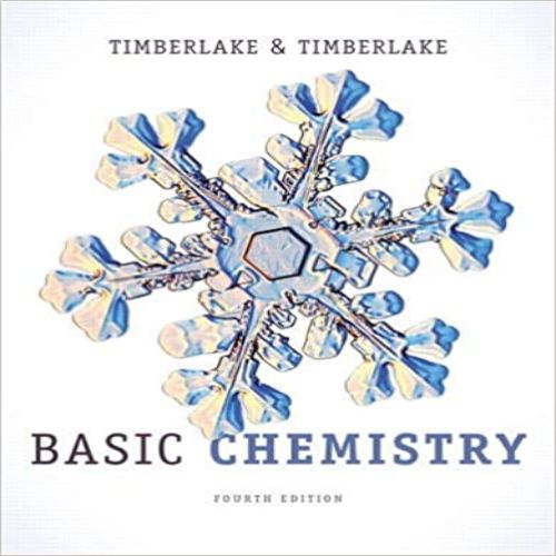 Test Bank for Basic Chemistry 4th Edition Timberlake 0321809289 9780321809285