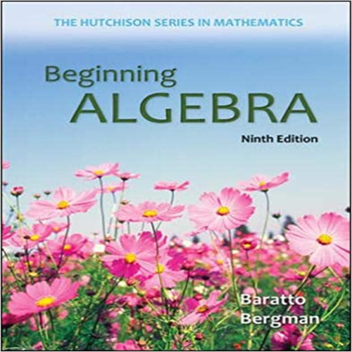 Test Bank for Beginning Algebra 9th Edition by Baratto Bergman and Hutchison ISBN 0073384453 9780073384450