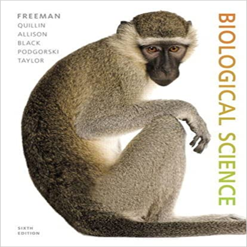 Test Bank for Biological Science 6th Edition by Freeman Quillin Allison Black Taylor Podgorski Carmichae ISBN 9780321976499 0321976495