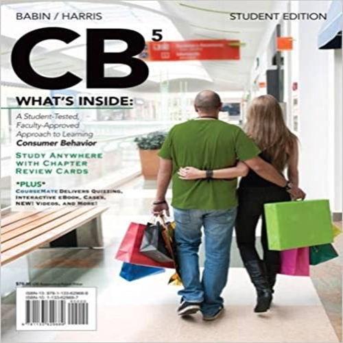 Test Bank for CB5 5th Edition by Babin and Harris ISBN 9781133629689