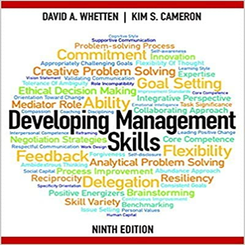 Test Bank for Developing Management Skills 9th Edition by Whetten and Cameron ISBN 0133127478 9780133127478