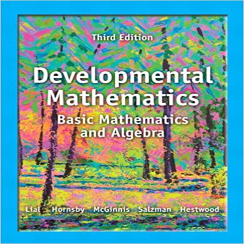 Test Bank for Developmental Math 3rd Edition by Lial Hornsby Ginnis Salzman and Hestwood ISBN 0321854462 9780321854469