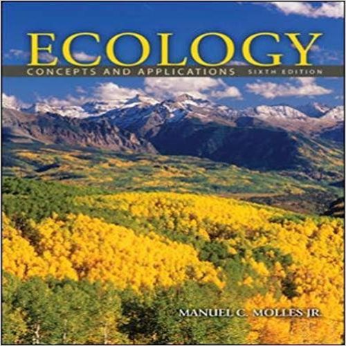 Test Bank for Ecology 6th Edition by Molles ISBN 0073532495 9780073532493
