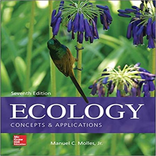 Test Bank for Ecology Concepts and Applications 7th Edition by Molles ISBN 0077837282 9780077837280