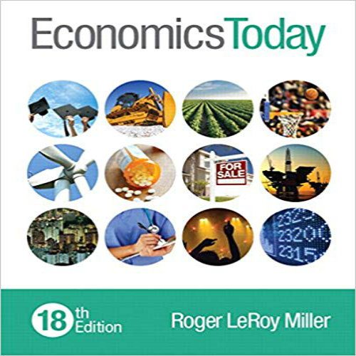 Test Bank for Economics Today 18th Edition by Roger LeRoy Miller ISBN 0133882284 9780133882285