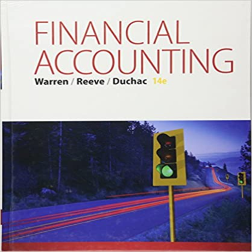 Test Bank for Financial Accounting 14th Edition by Warren ISBN 1305088433 9781305088436