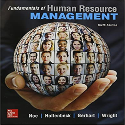 Test Bank for Fundamentals of Human Resource Management 6th Edition by Noe Gerhart and Wright ISBN 0077718364 9780077718367