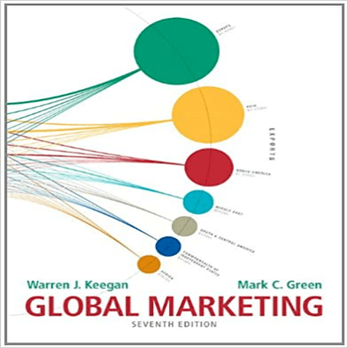  Test Bank for Global Marketing 7th Edition by Keegan Green ISBN 9780132719155