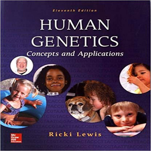 Test Bank for Human Genetics Concepts and Applications 11th Edition Ricki Lewis 0076701654 9780076701650