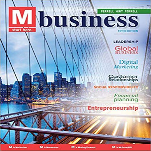 Test Bank for M Business 5th Edition Ferrell Hirt 1259578143 9781259578144