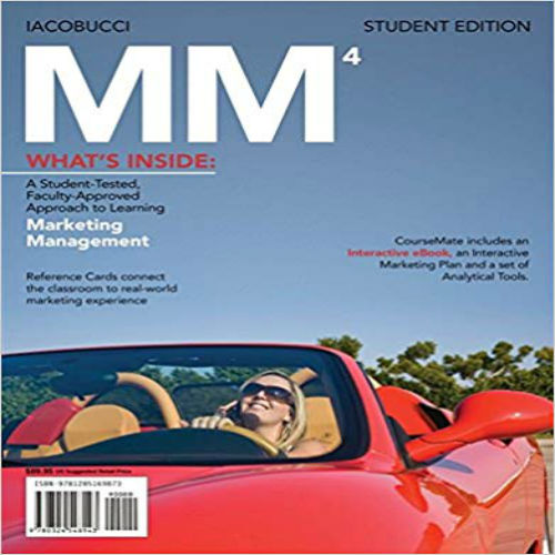 Test Bank for MM 4 4th Edition Iacobucci 1133629385 9781133629382