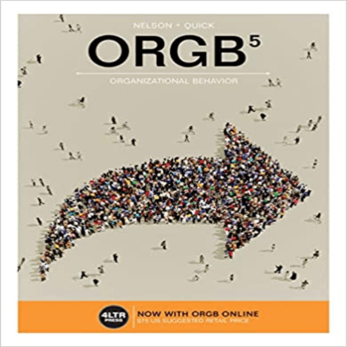 Test Bank for ORGB 5th Edition Nelson Quick 1305663918 9781305663916