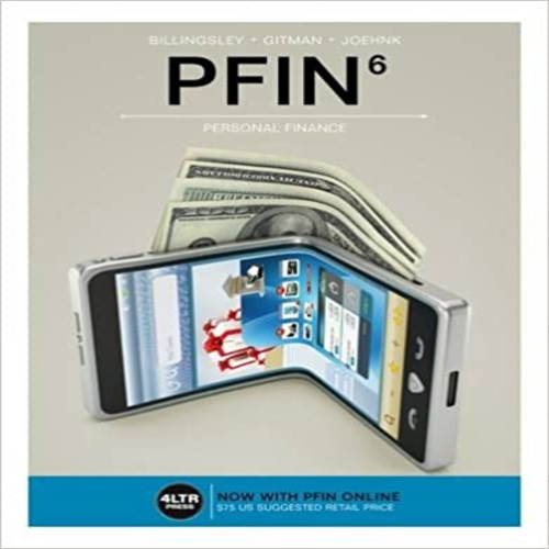 Test Bank for PFIN 6th Edition Billingsley Gitman Joehnk 9781337117005 9781337117005