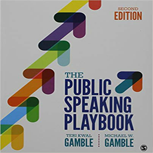 Test Bank for Public Speaking Playbook 2nd Edition Gamble 1506359892 9781506359892