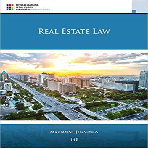 Test Bank for Real Estate Law 11th Edition Jennings 1305579917 9781305579910