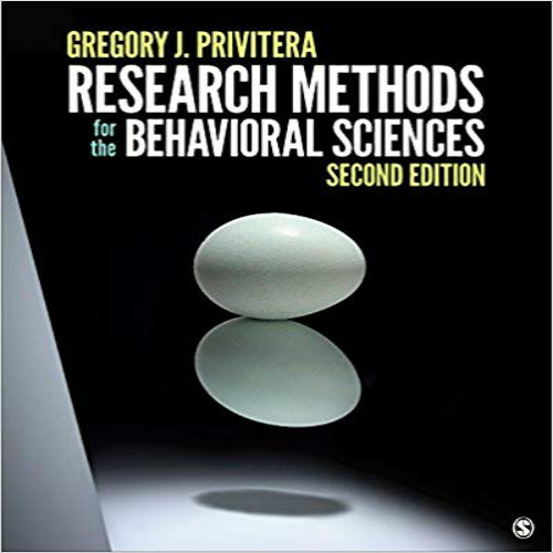  Test Bank for Research Methods for the Behavioral Sciences 2nd Edition Privitera 1506341500 9781506341507