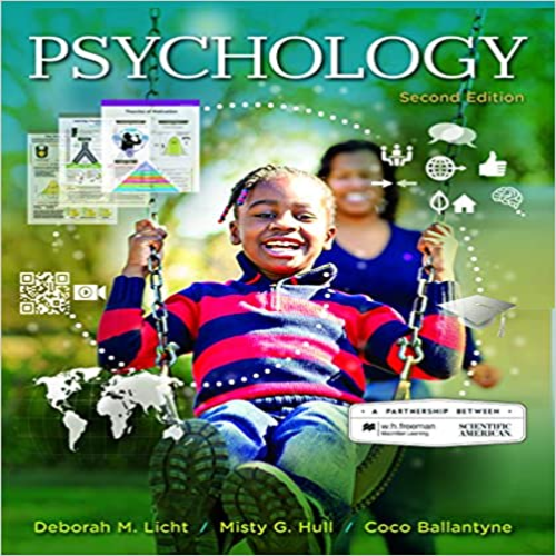 Test Bank for Scientific American Psychology 2nd Edition Licht Hull Ballantyne 1464199493 9781464199493