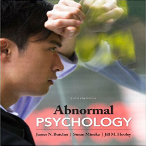 Test bank for Abnormal Psychology Plus NEW MyPsychLab 15th Edition Butcher Mineka Hooley 0205880266 9780205880263 