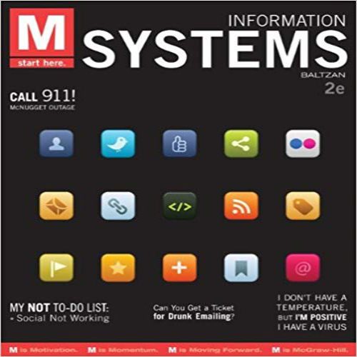 Test bank for M Information Systems 2nd Edition Paige Baltza 0073376868 9780073376868