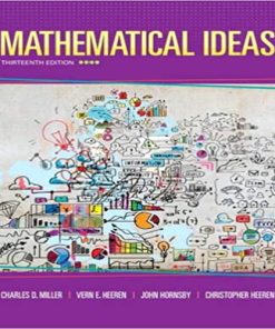 Solution Manual for Mathematical Ideas 13th Edition Miller Heeren Hornsby 0321977076 9780321977076
